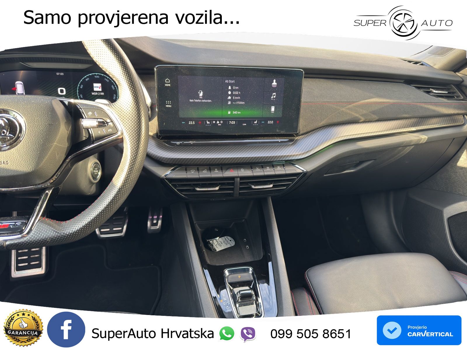 Škoda Octavia Combi RS 2.0 TDI (200 KS) DSG MATRIX+GR SJED+KAM