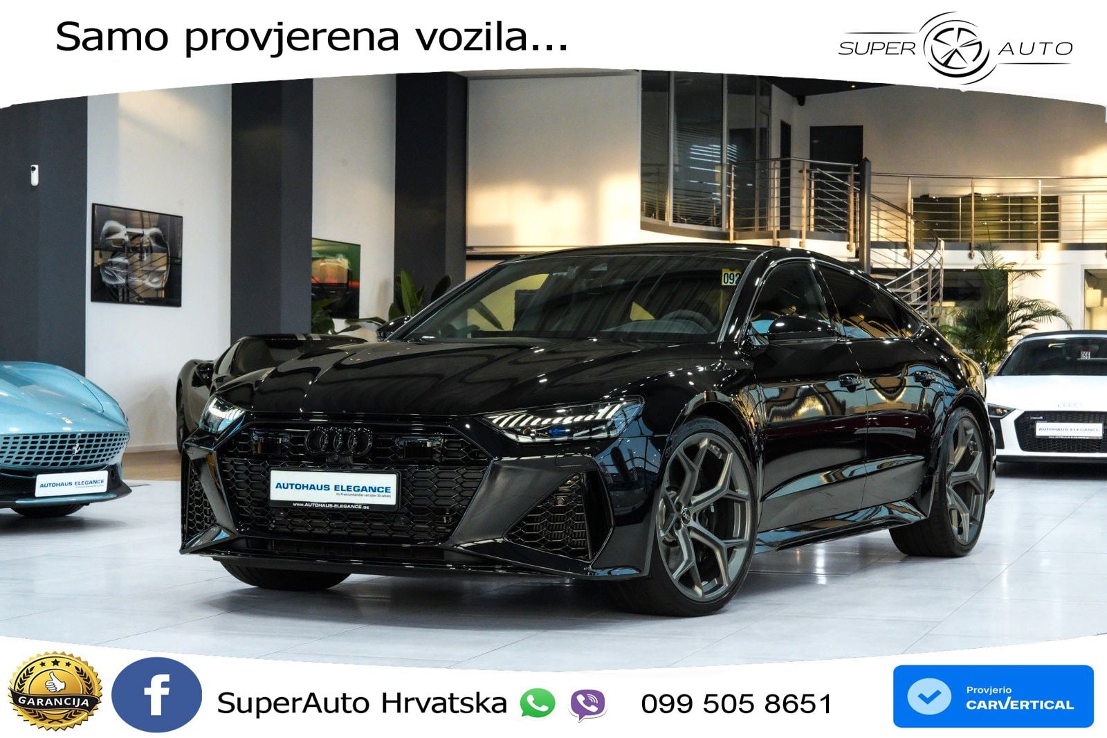 Audi RS7 4.0 TFSI V8 performance (630 KS) quattro tiptronic LED+GR SJED+ACC