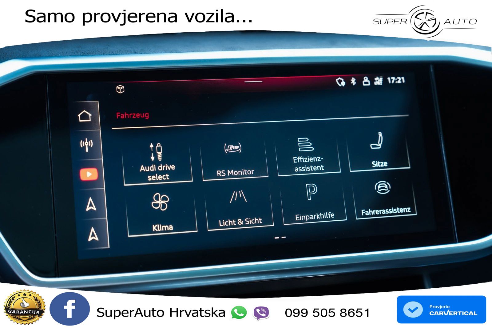 Audi RS7 4.0 TFSI V8 performance (630 KS) quattro tiptronic LED+GR SJED+ACC