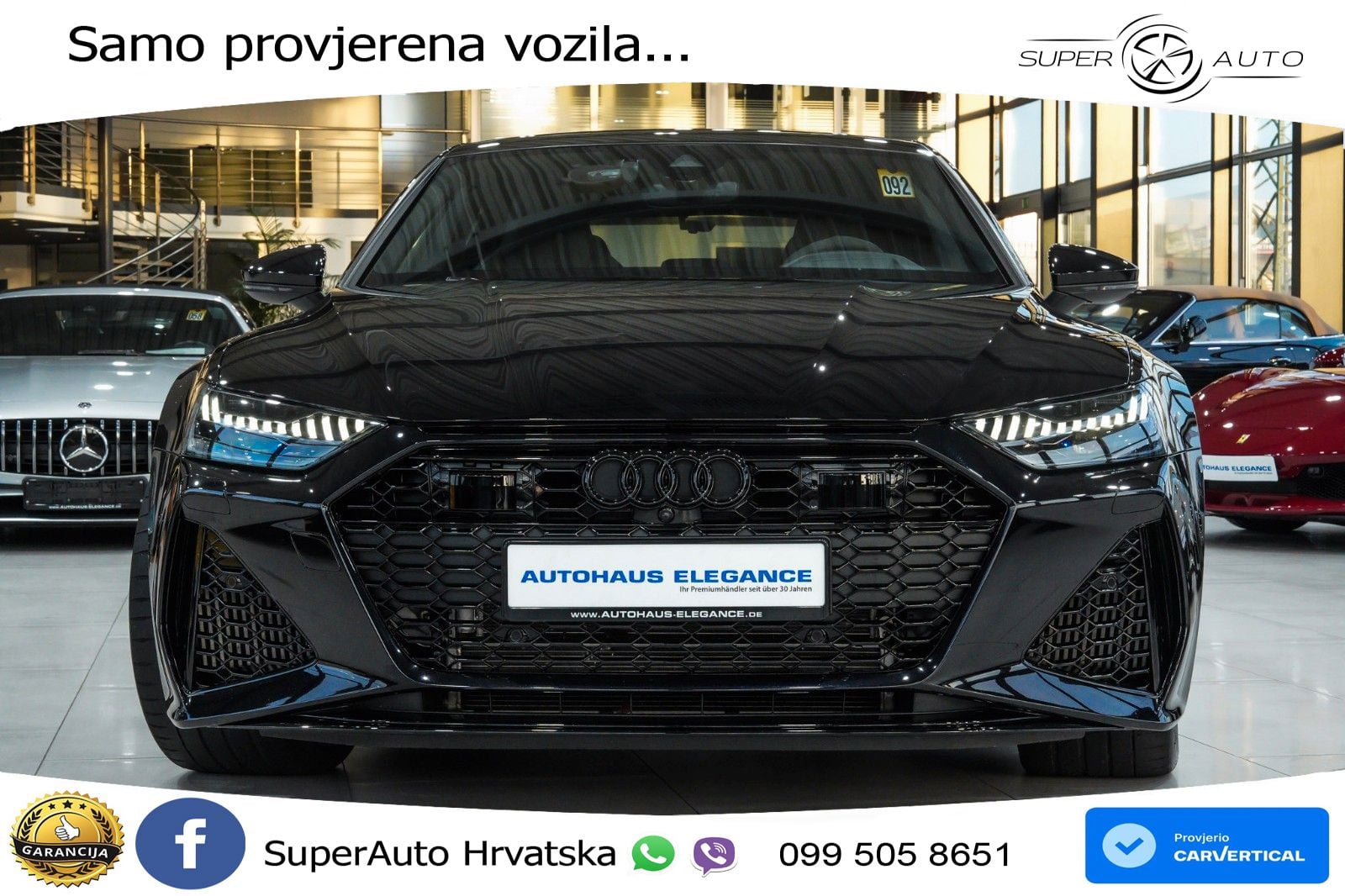 Audi RS7 4.0 TFSI V8 performance (630 KS) quattro tiptronic LED+GR SJED+ACC