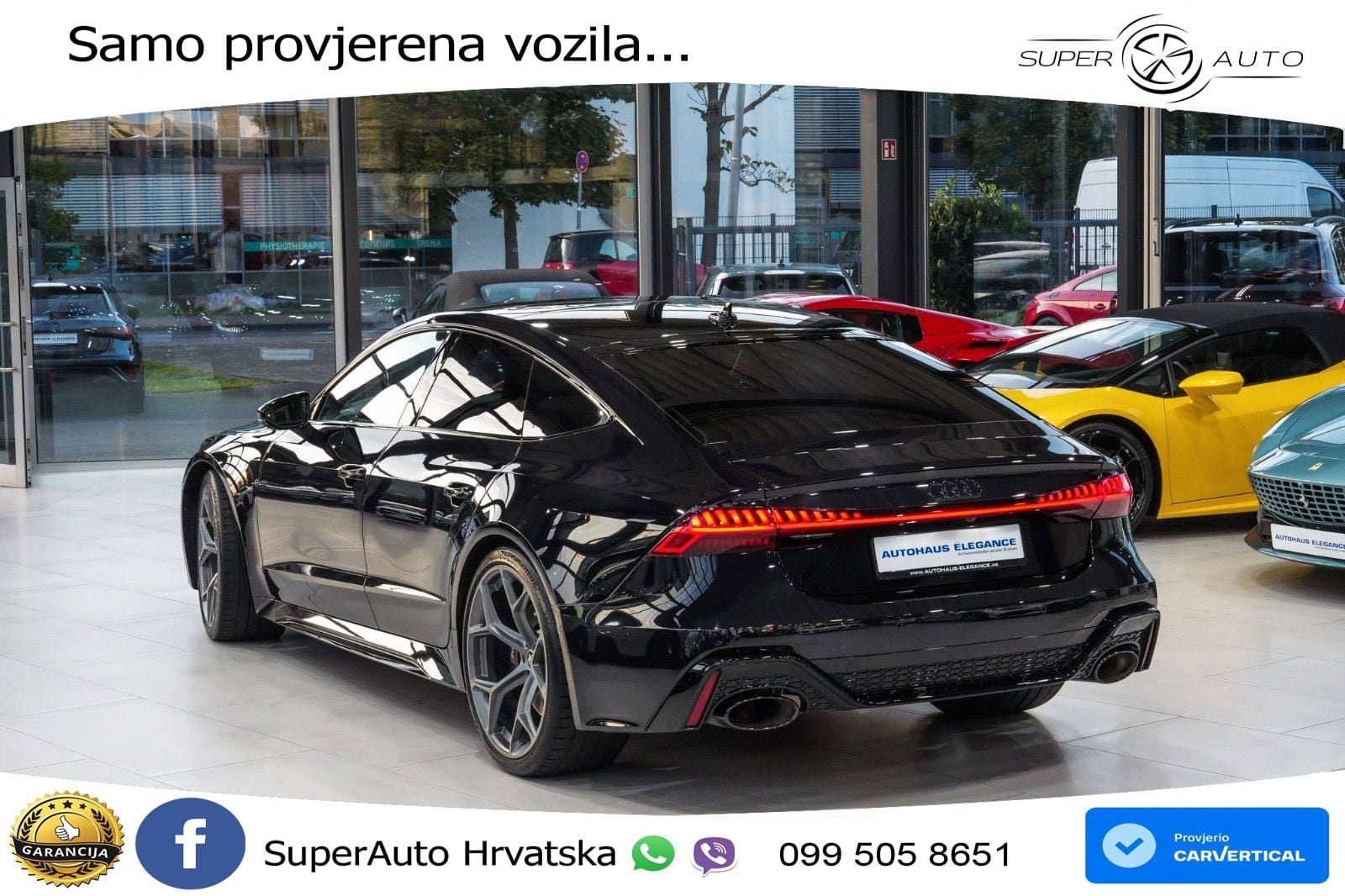 Audi RS7 4.0 TFSI V8 performance (630 KS) quattro tiptronic LED+GR SJED+ACC