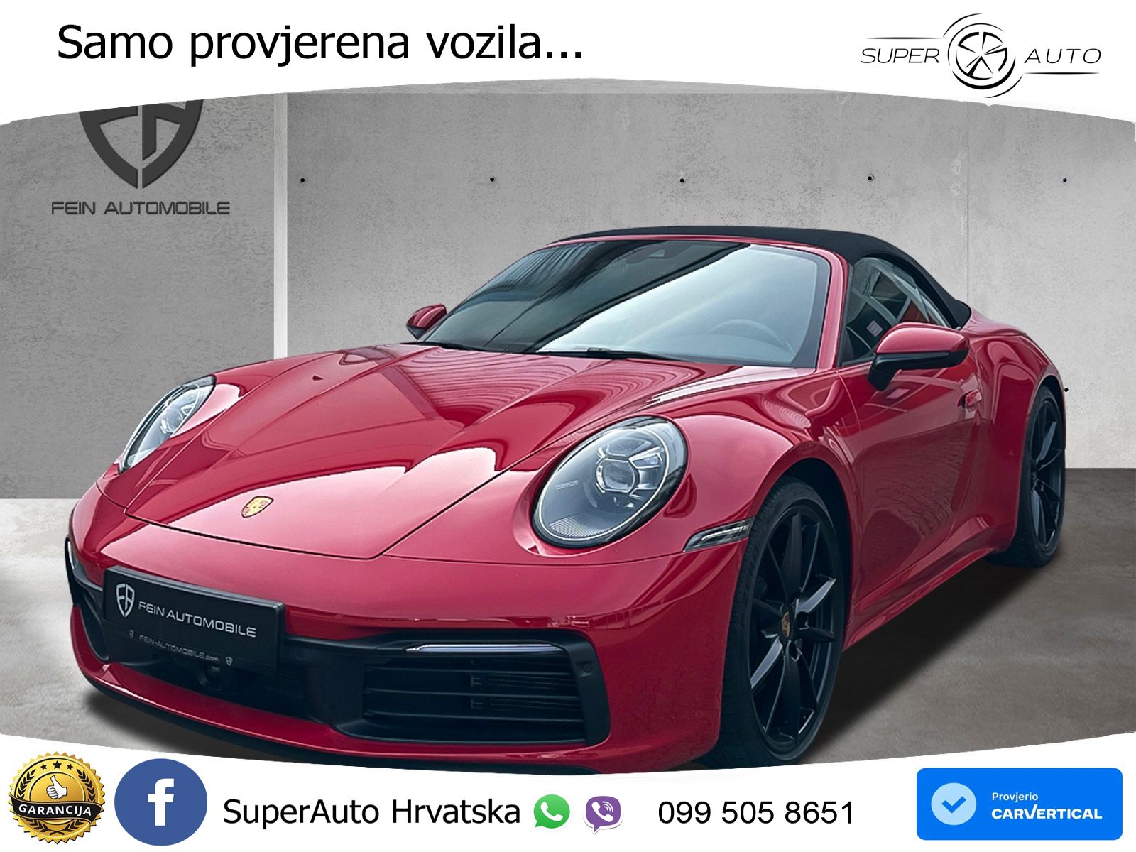 Porsche 911 Carrera S Cabriolet 3.0 (450 KS) PDK MATRIX+GR SJED+KAM