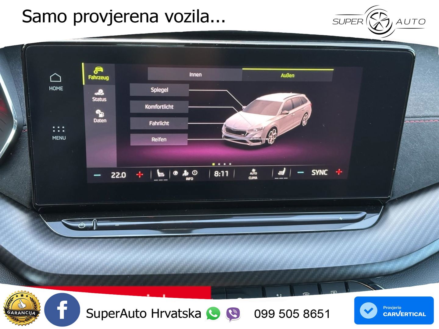 Škoda Octavia Combi RS 2.0 TDI (200 KS) DSG LED+GR SJED+ACC