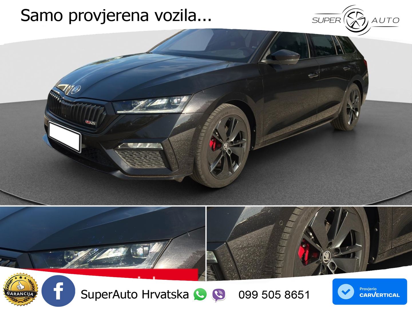 Škoda Octavia Combi RS 2.0 TDI (200 KS) DSG LED+GR SJED+ACC