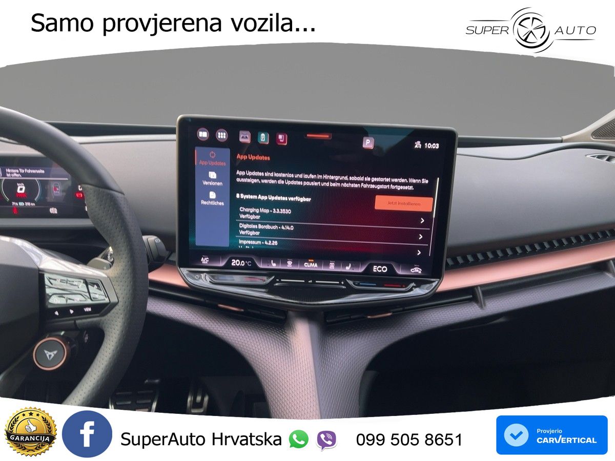Cupra Tavascan 82 kWh (286 KS) LED+GR SJED+ACC