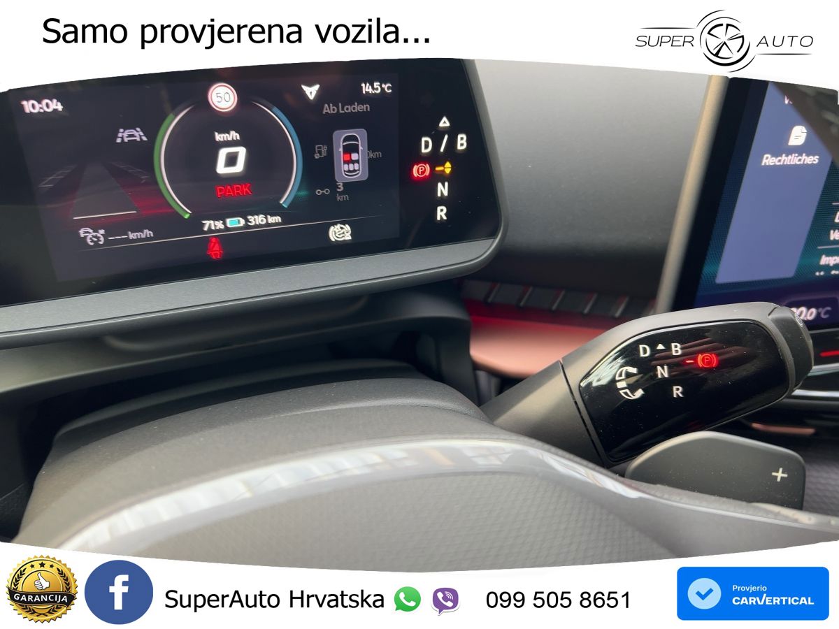 Cupra Tavascan 82 kWh (286 KS) LED+GR SJED+ACC