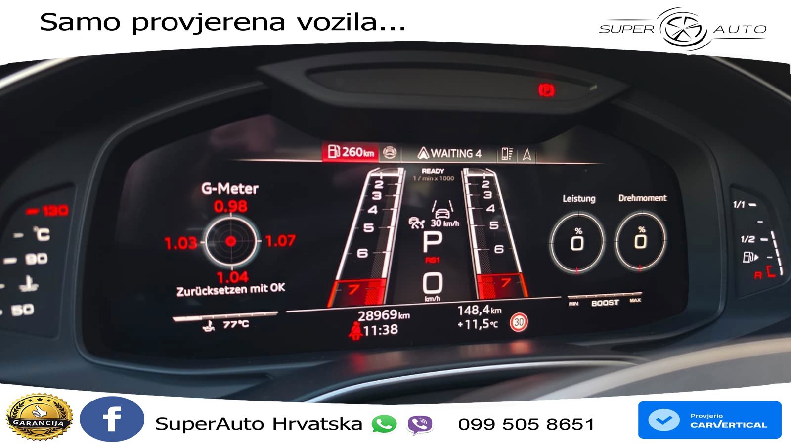 Audi RS6 Avant 4.0 TFSI V8 (600 KS) quattro Tiptronic LED+GR SJED+ACC
