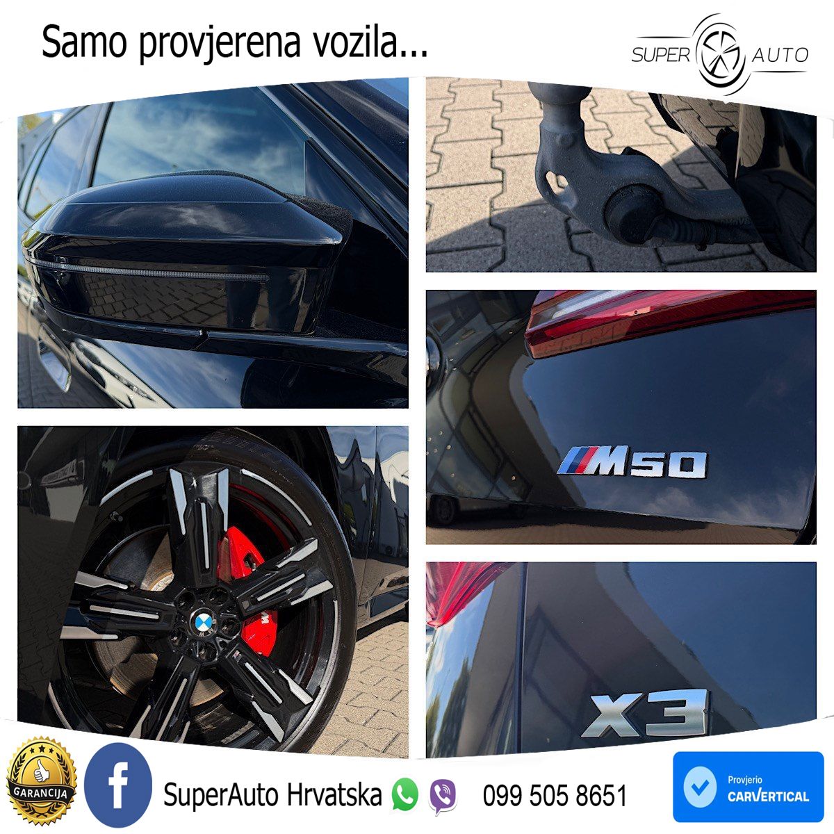 BMW X3 M50 xDrive Steptronic M Sport ACC+HEAD+4xGR SJED+360+PANO