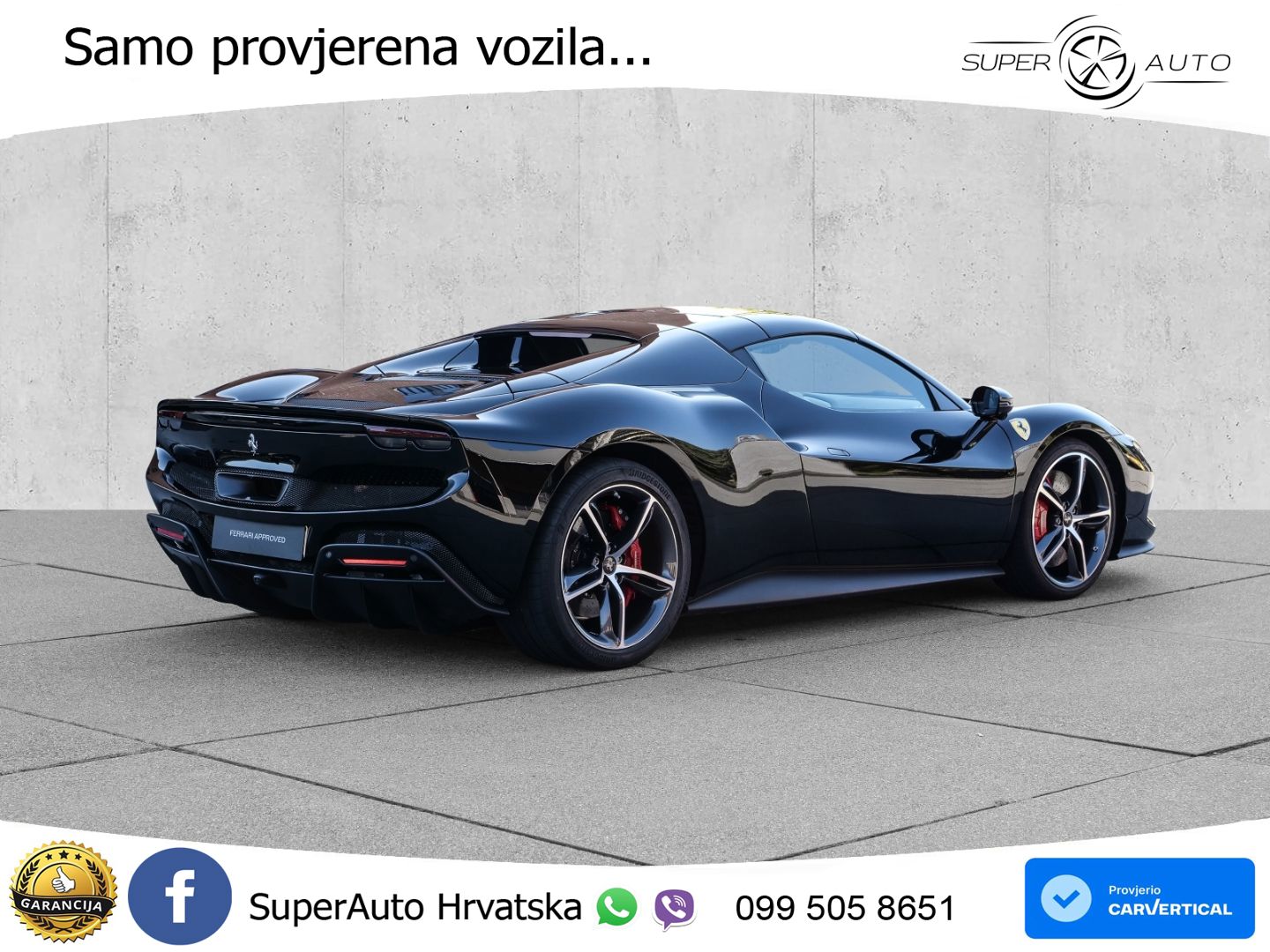 Ferrari 296 GTS 3.0 V6 (830 KS) F1 DCT LED+ACC