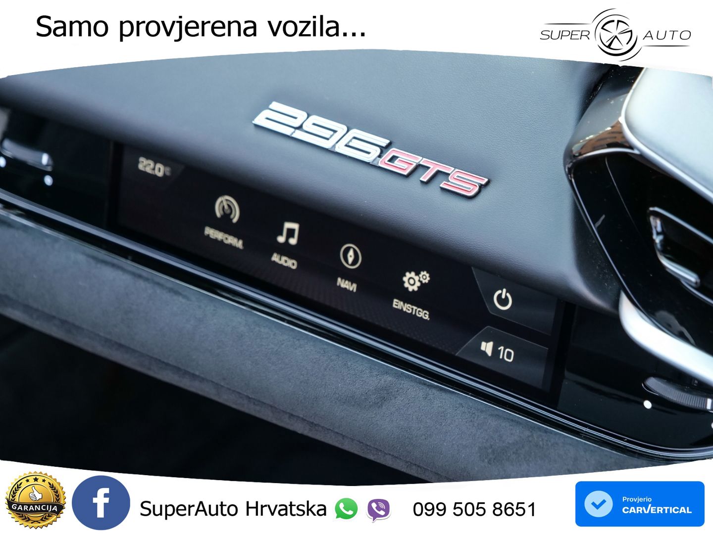 Ferrari 296 GTS 3.0 V6 (830 KS) F1 DCT LED+ACC