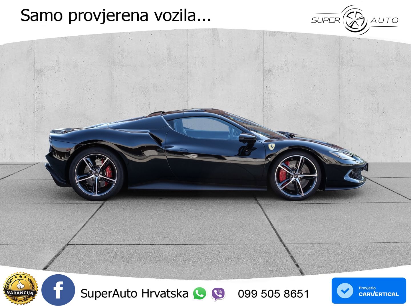 Ferrari 296 GTS 3.0 V6 (830 KS) F1 DCT LED+ACC
