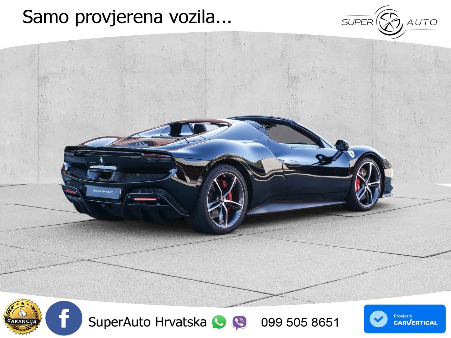 Ferrari 296 GTS 3.0 V6 (830 KS) F1 DCT LED+ACC