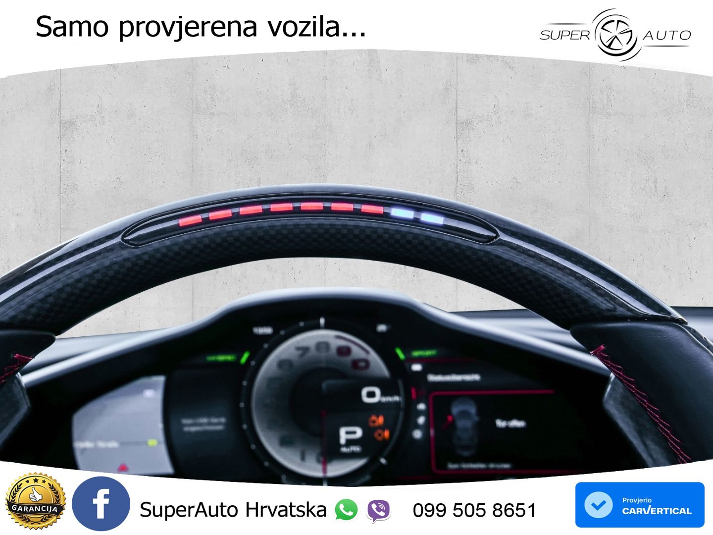 Ferrari 296 GTS 3.0 V6 (830 KS) F1 DCT LED+ACC