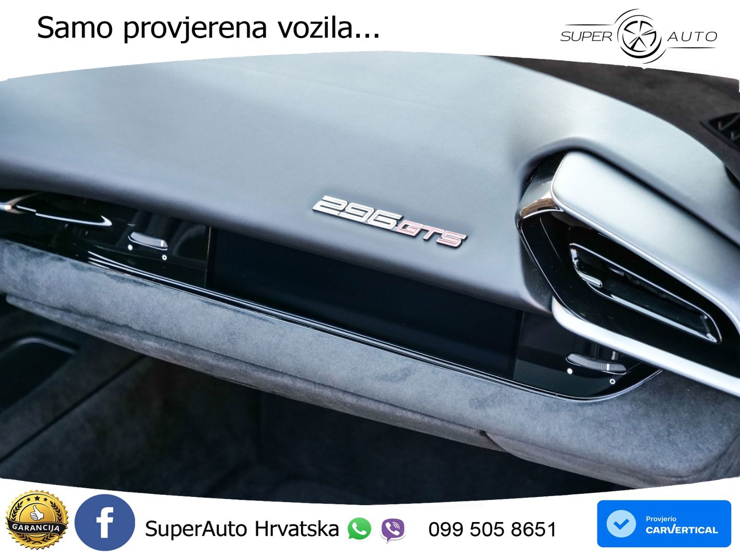 Ferrari 296 GTS 3.0 V6 (830 KS) F1 DCT LED+ACC