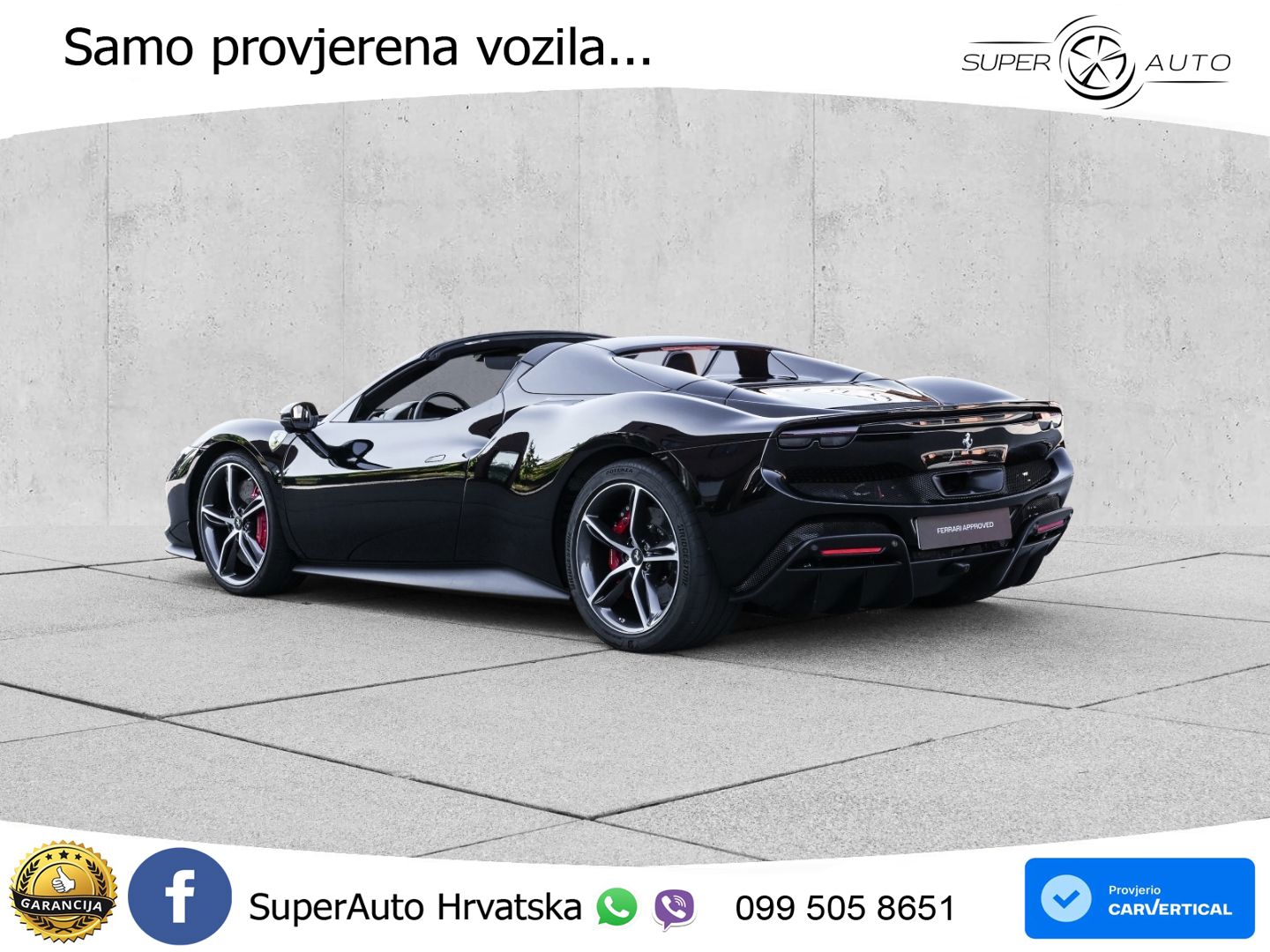 Ferrari 296 GTS 3.0 V6 (830 KS) F1 DCT LED+ACC