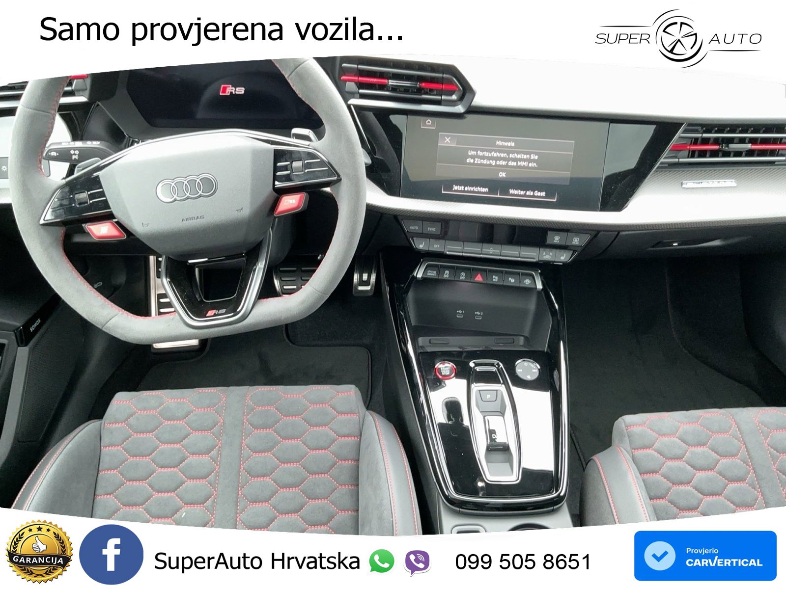 Audi RS3 Sedan 2.5 TFSI (400 KS) quattro S tronic LED+GR SJED+ACC
