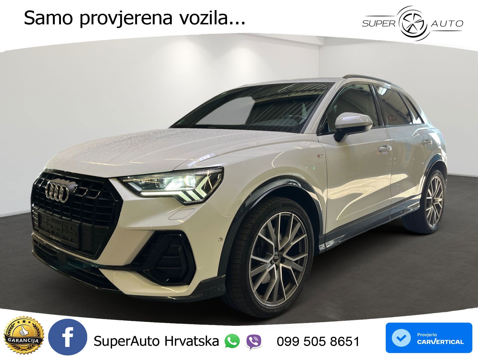 Audi Q3 40 TFSI (190 KS) quattro S tronic S line MATRIX+GR SJED+KAM