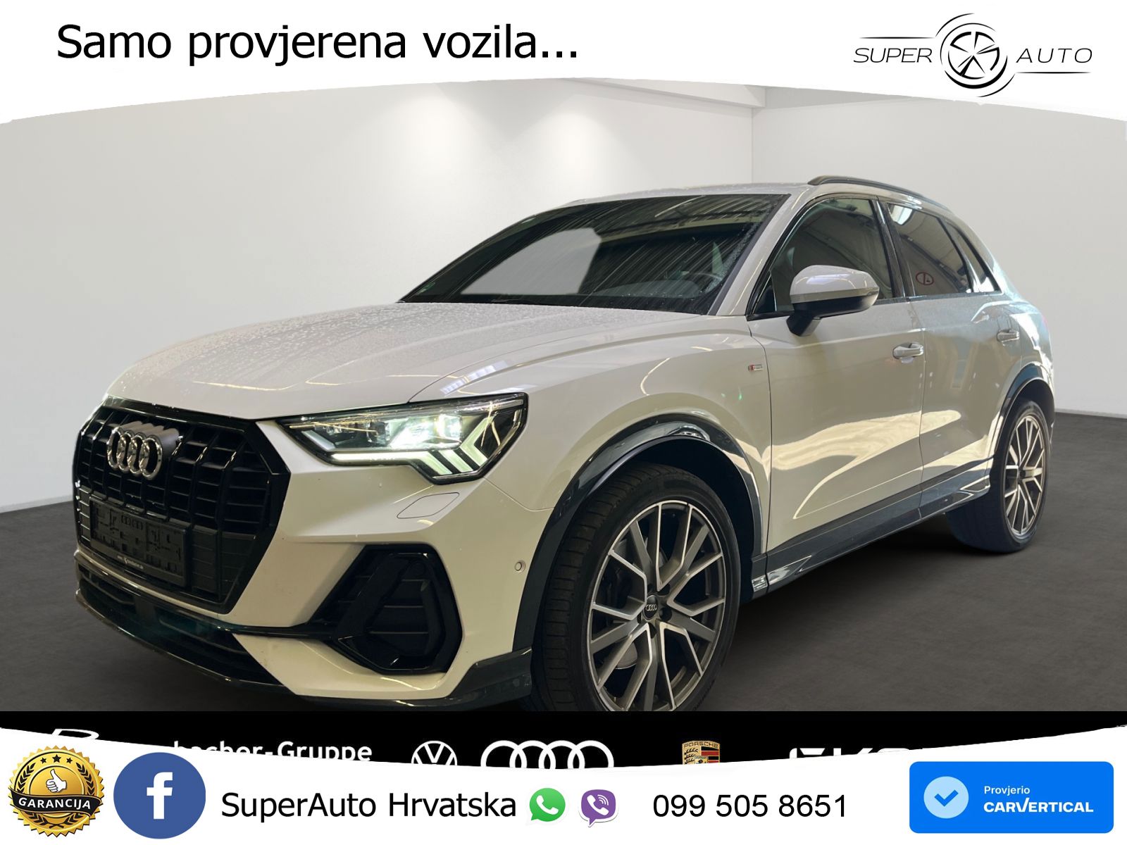 Audi Q3 40 TFSI (190 KS) quattro S tronic S line MATRIX+GR SJED+KAM