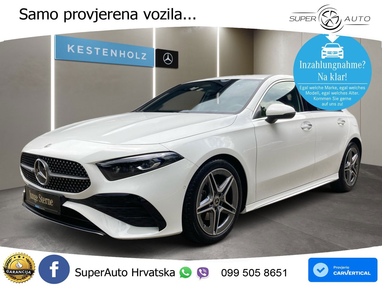 Mercedes-Benz A 200d 8G-DCT AMG LED+GR SJED+ACC