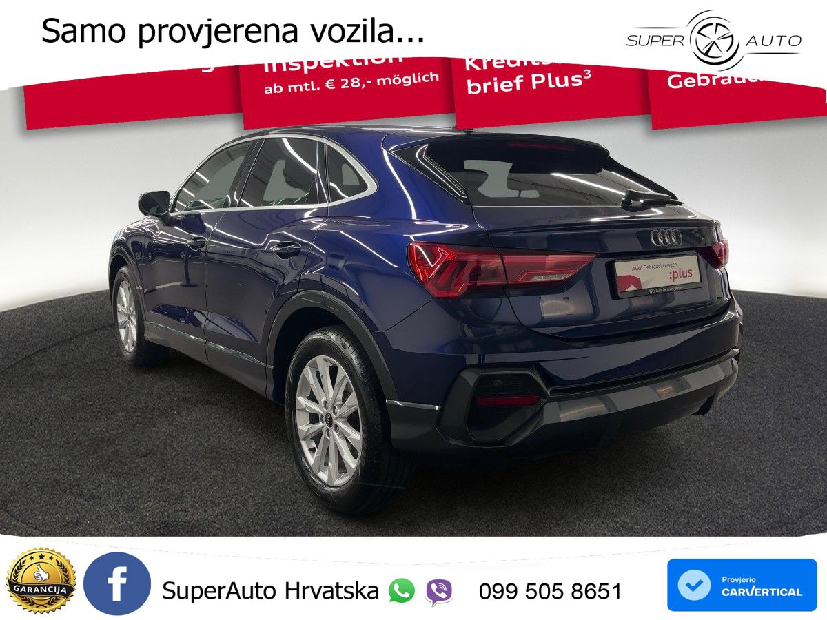 Audi Q3 Sportback 35 TFSI (150 KS) S tronic LED+GR SJED+ACC