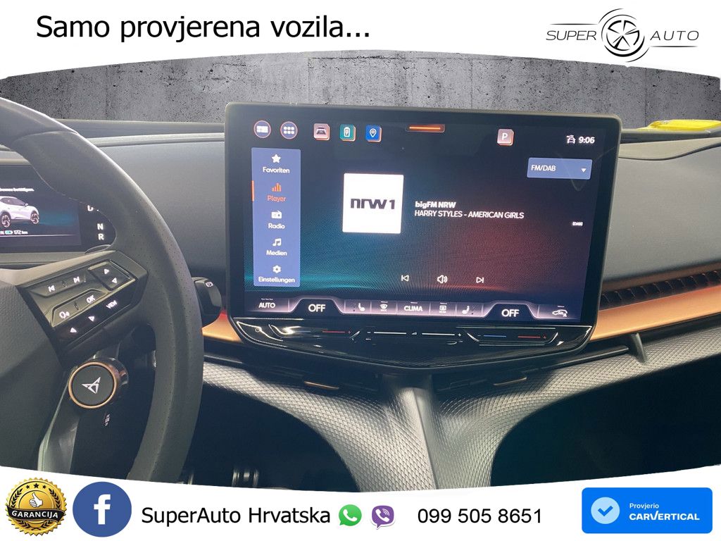 Cupra Tavascan 82 kWh (340 KS)  4WD VZ LED+GR SJED+ACC