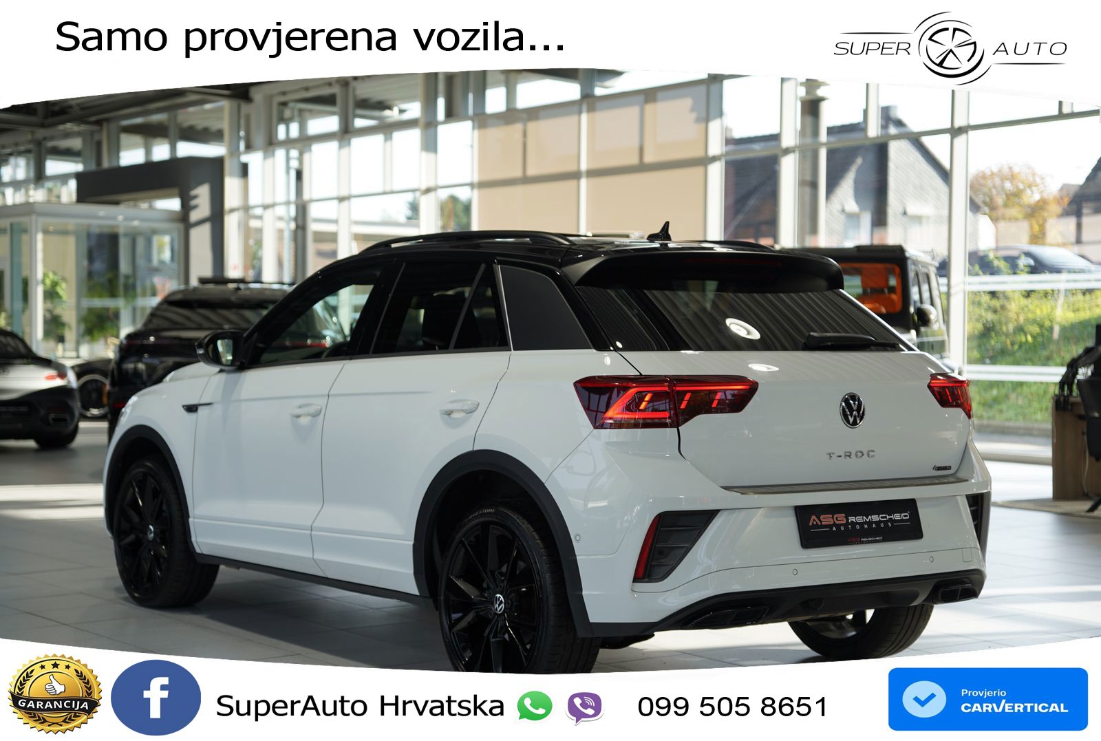 Volkswagen T-Roc 2.0 TSI (190 KS) 4M DSG R-Line LED+GR SJED+ACC