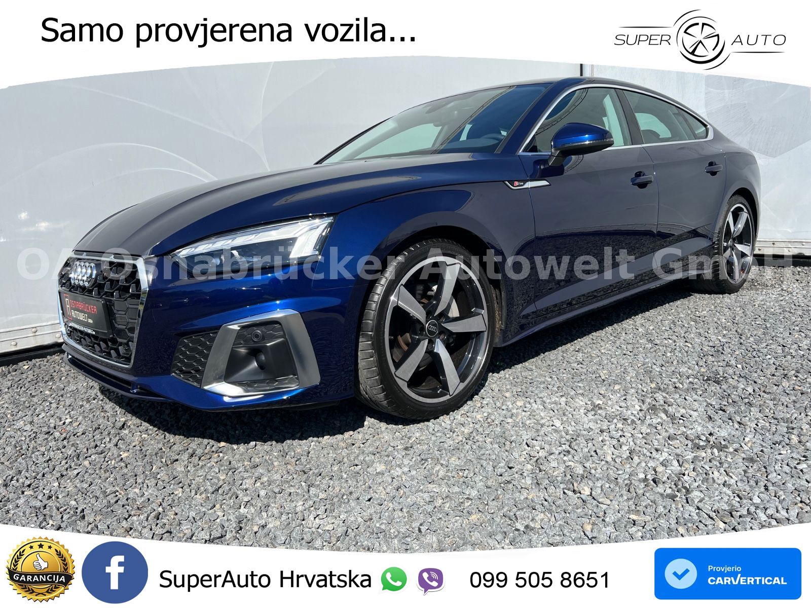 Audi A5 Sportback  40 TFSI (204 KS) quattro S tronic S line