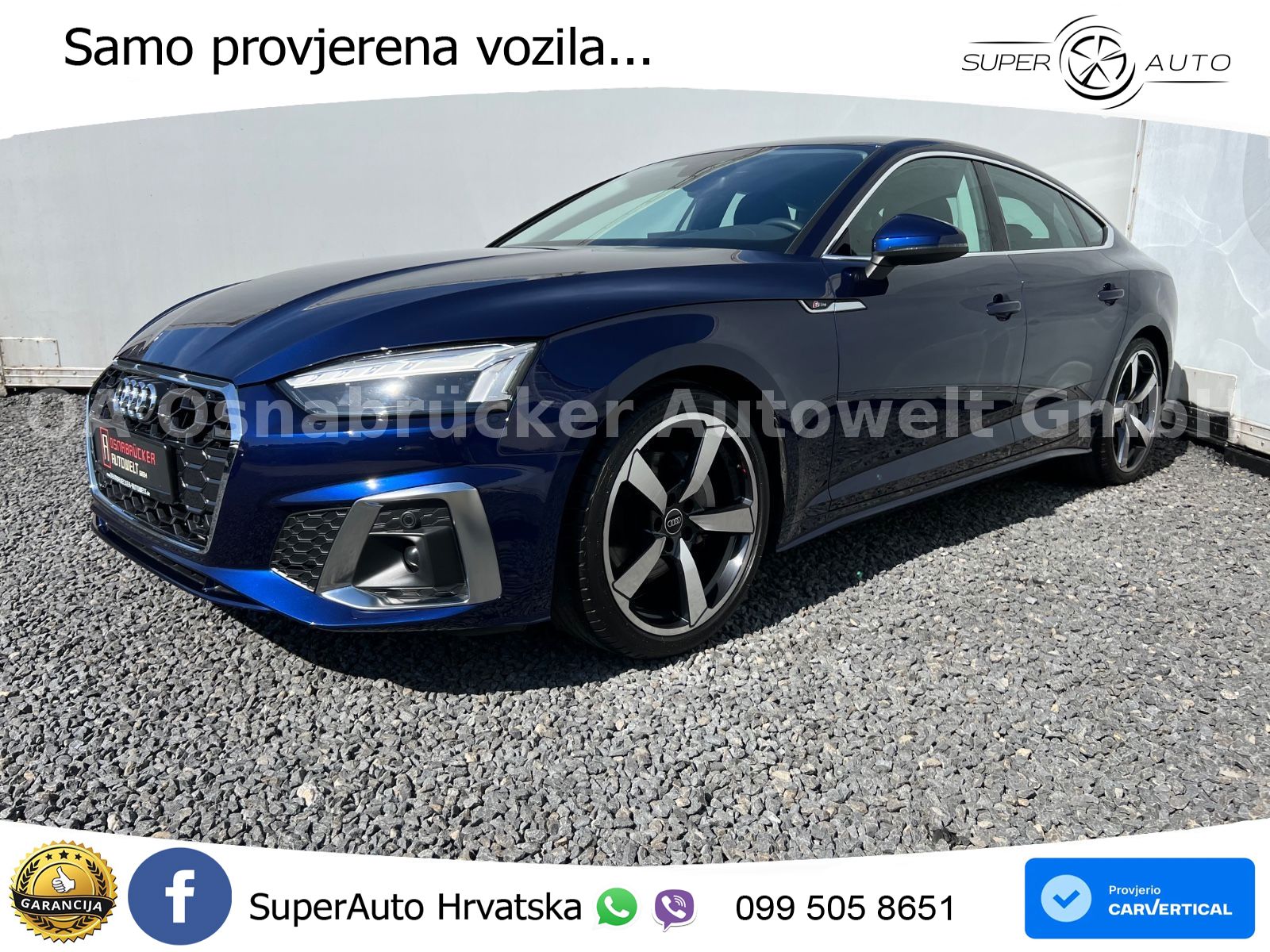Audi A5 Sportback  40 TFSI (204 KS) quattro S tronic S line