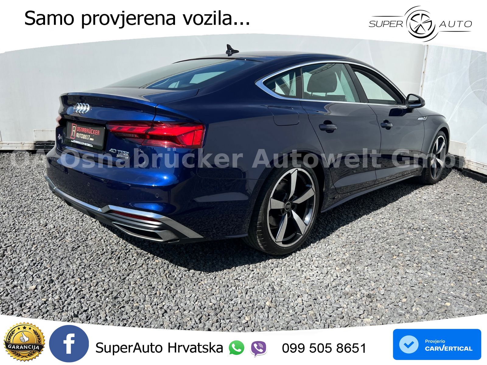 Audi A5 Sportback  40 TFSI (204 KS) quattro S tronic S line