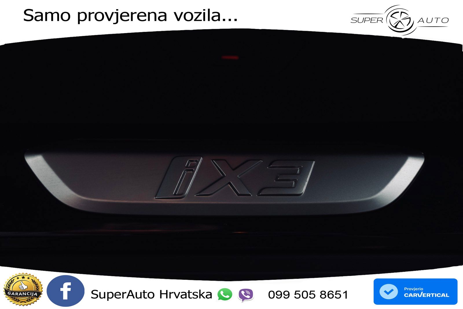 BMW iX3 80 kWh (286 KS) M Sport LED+GR SJED+ACC