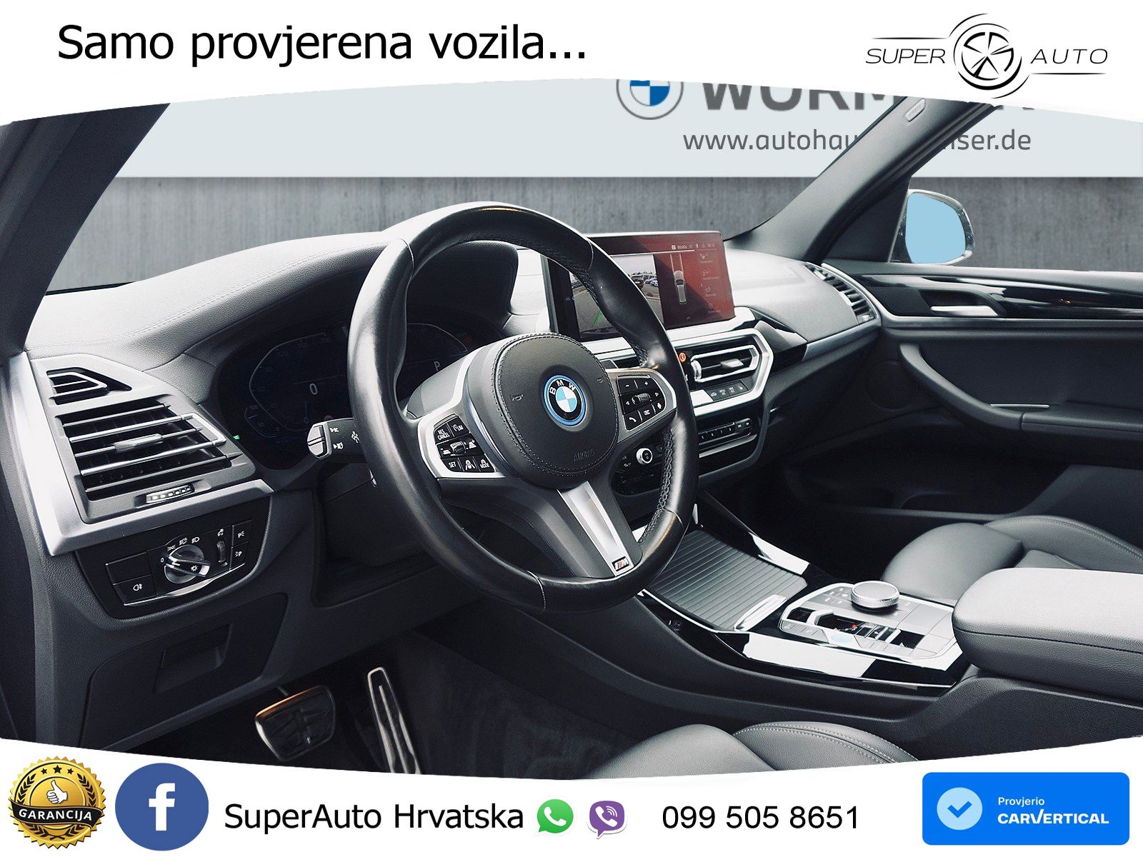 BMW iX3 80 kWh (286 KS) M Sport LED+GR SJED+ACC