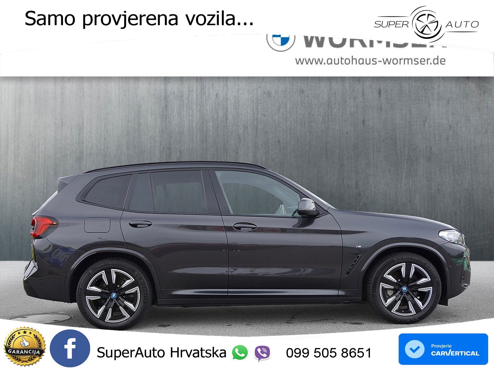 BMW iX3 80 kWh (286 KS) M Sport LED+GR SJED+ACC