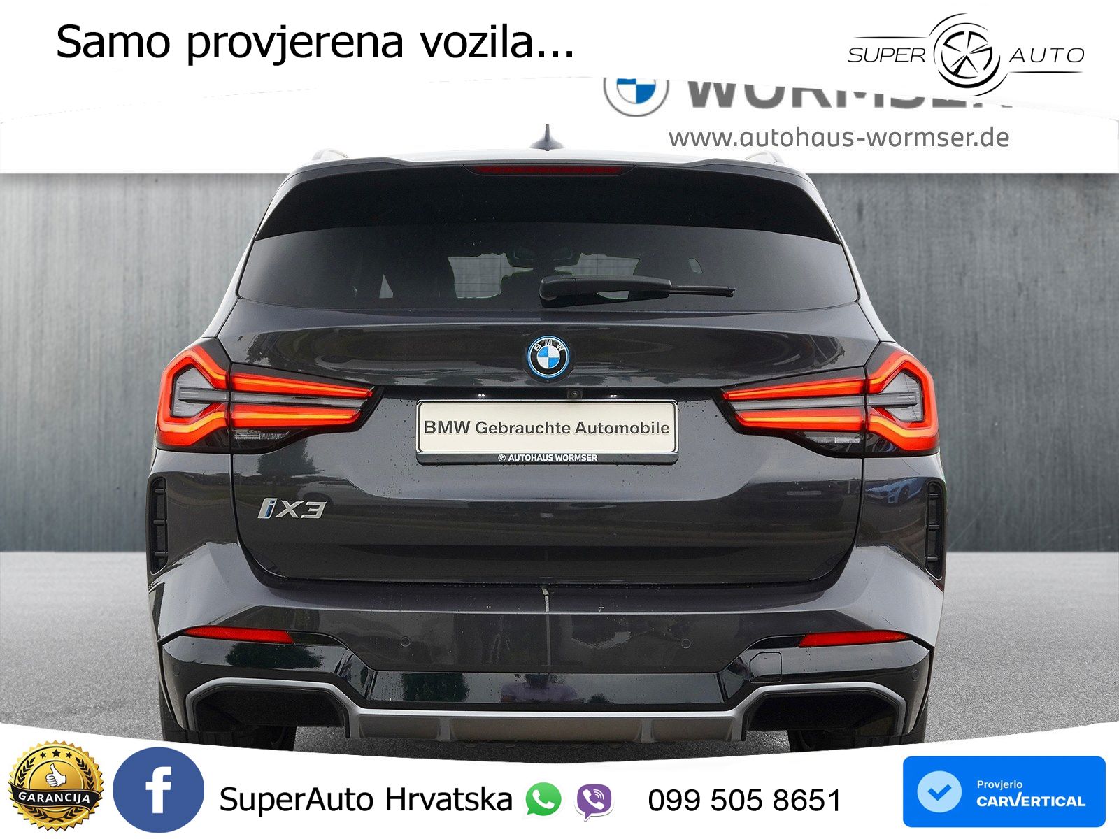 BMW iX3 80 kWh (286 KS) M Sport LED+GR SJED+ACC