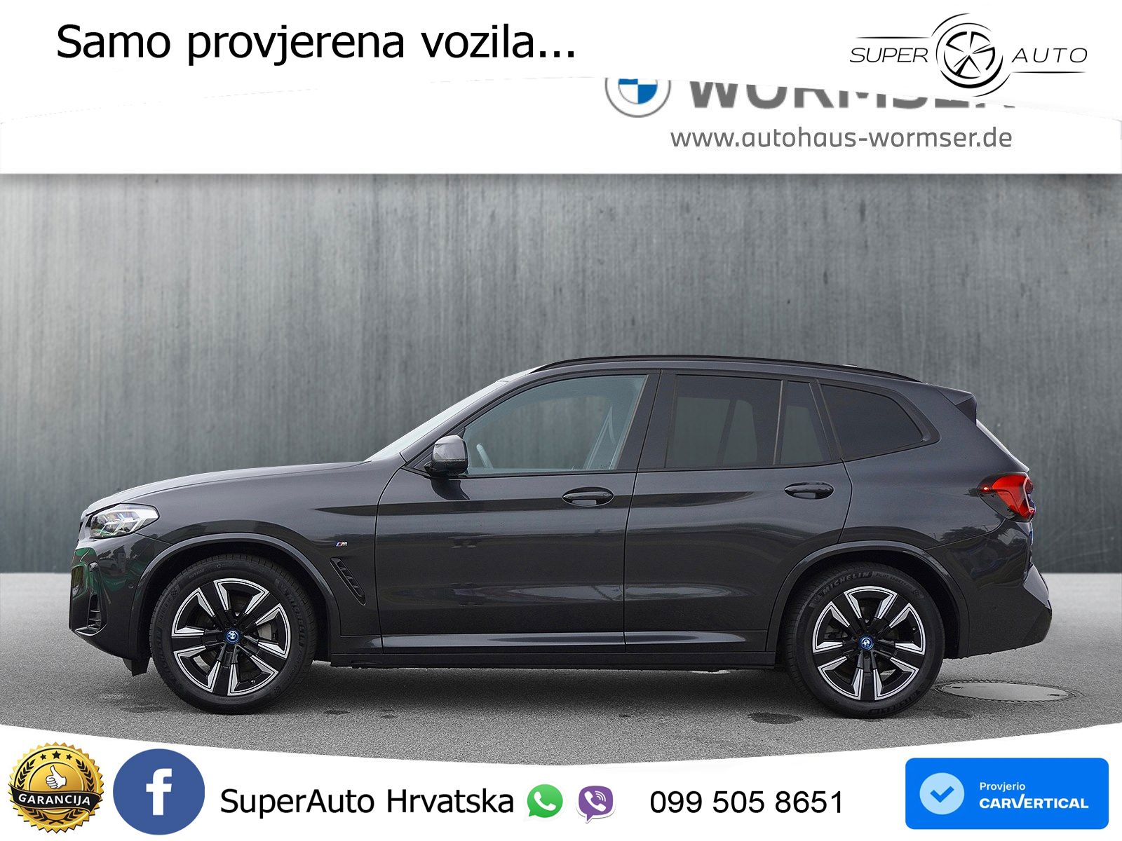 BMW iX3 80 kWh (286 KS) M Sport LED+GR SJED+ACC
