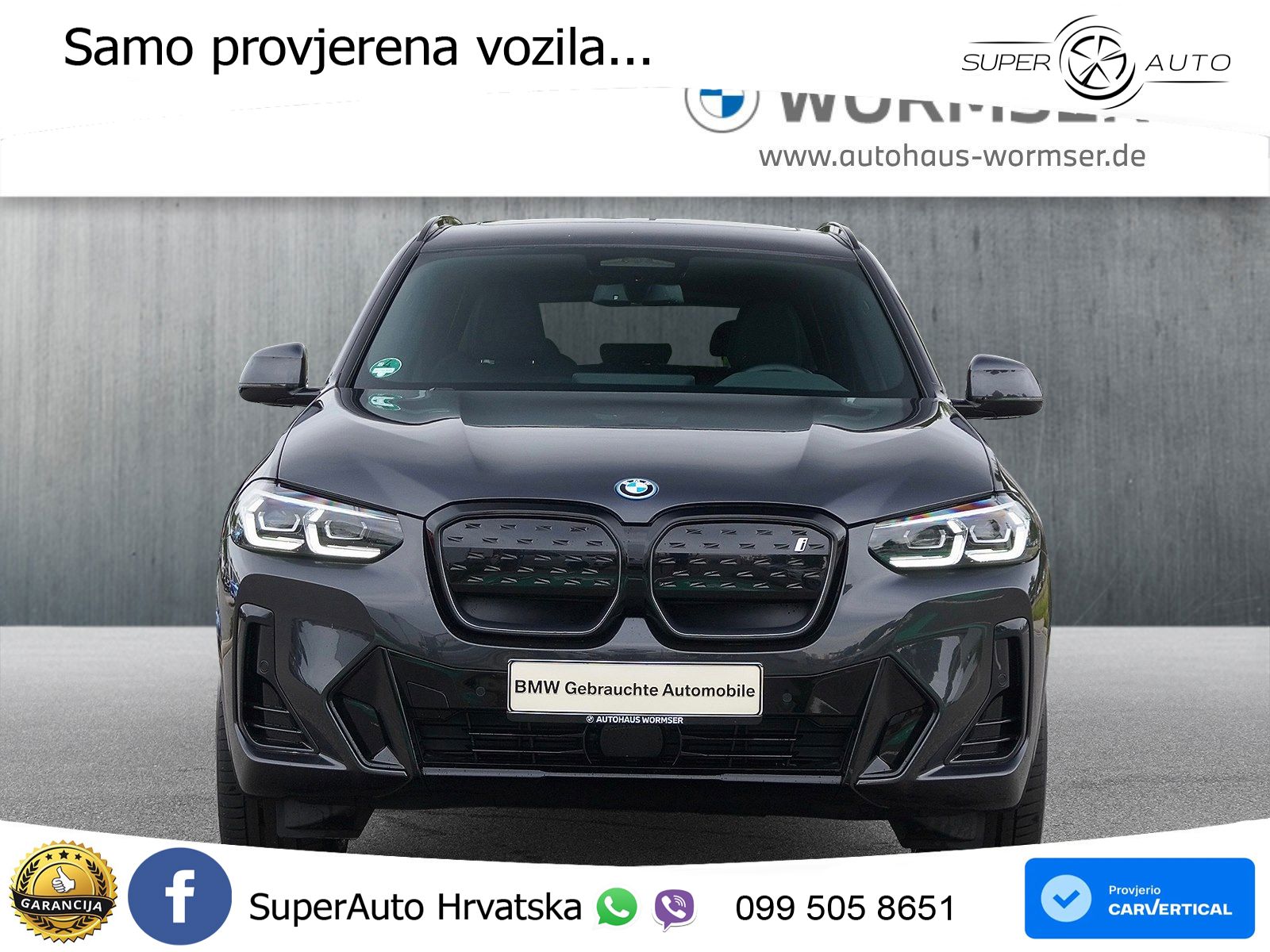 BMW iX3 80 kWh (286 KS) M Sport LED+GR SJED+ACC