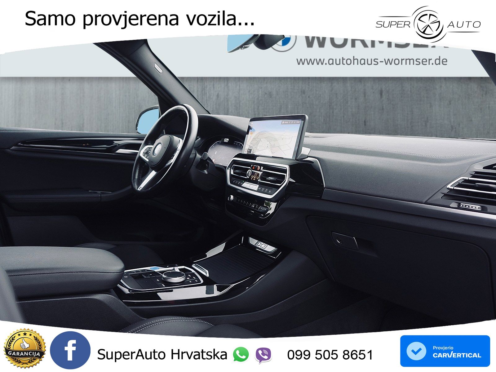 BMW iX3 80 kWh (286 KS) M Sport LED+GR SJED+ACC