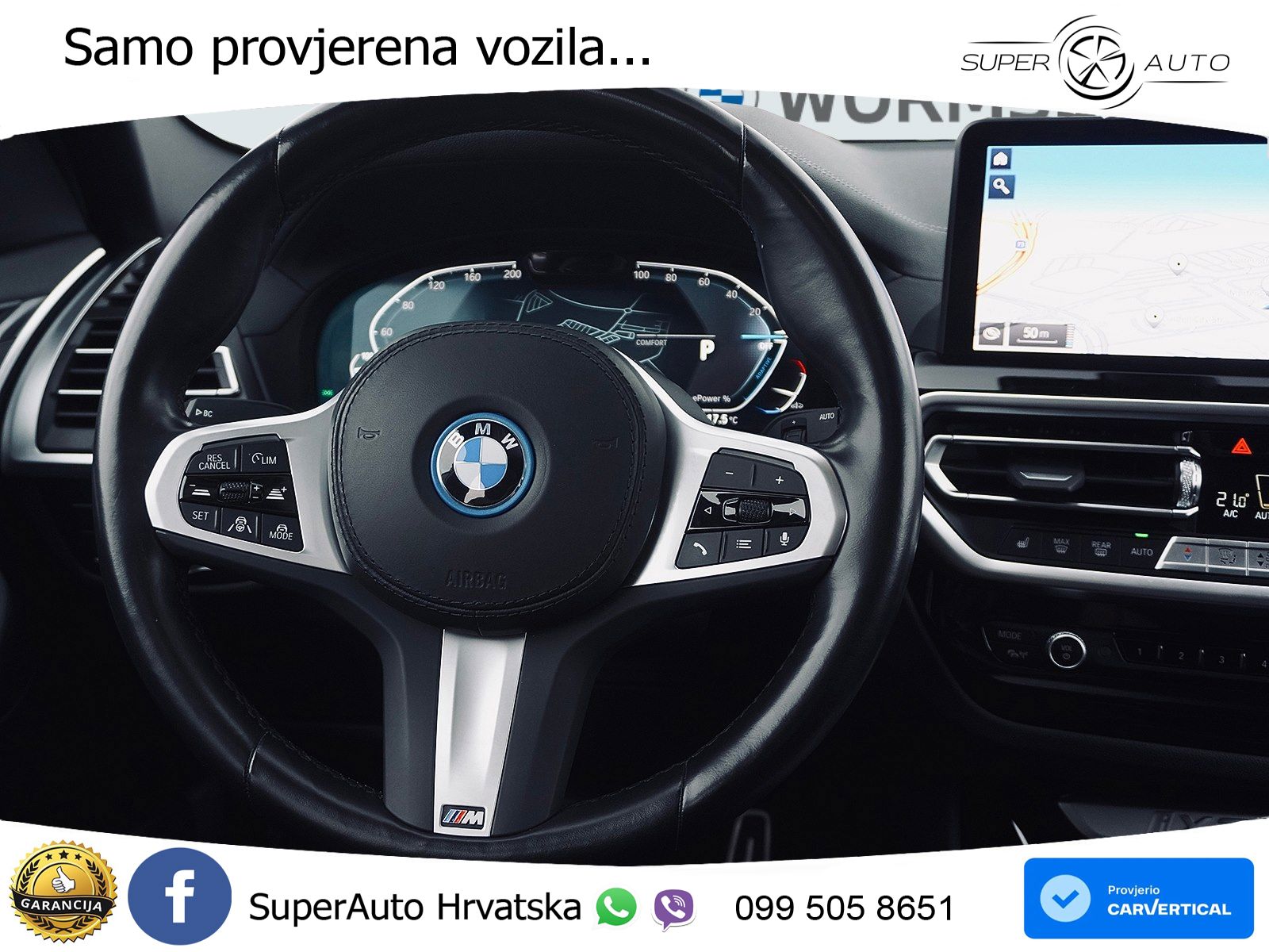 BMW iX3 80 kWh (286 KS) M Sport LED+GR SJED+ACC