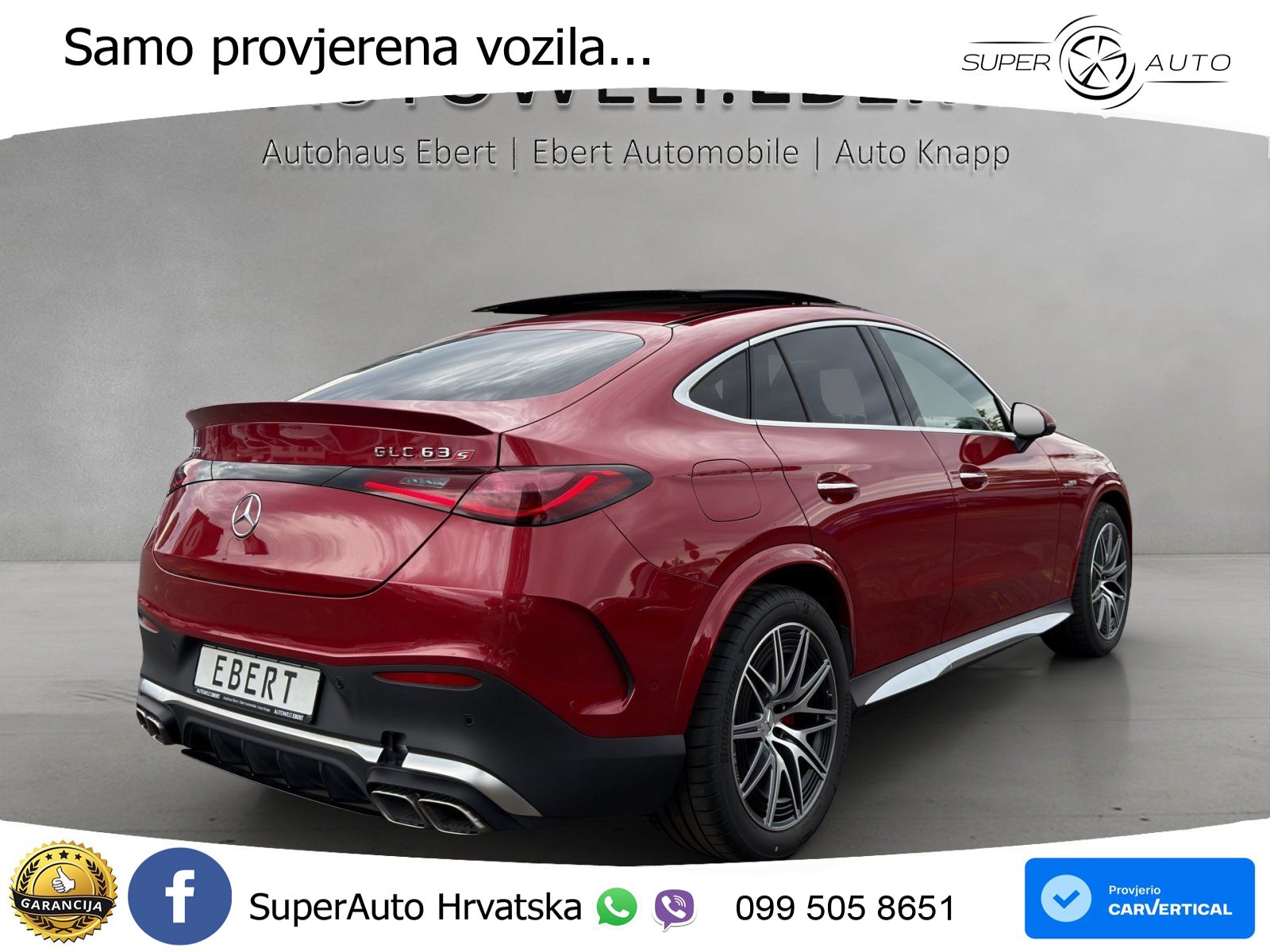 Mercedes GLC Coupe AMG 63 S E PERFORMANCE (680 KS) 4MATIC AMG SPEEDSHIFT MCT 9G ACC+HEAD+GR SJED+360+PANO