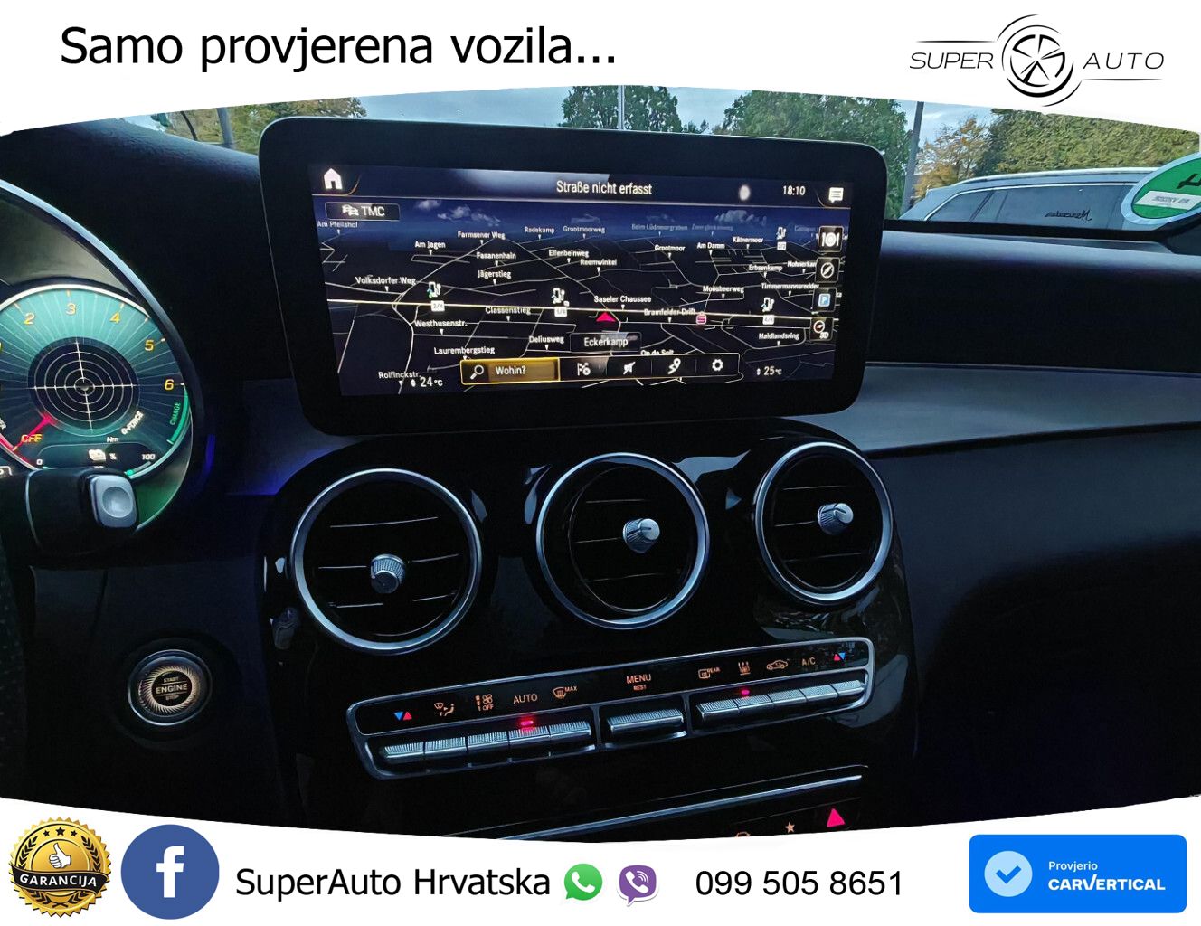Mercedes GLC 300de (306 KS) 4MATIC 9G-TRONIC AMG ZRAČNI+ACC+GR SJED+KAM+PANO