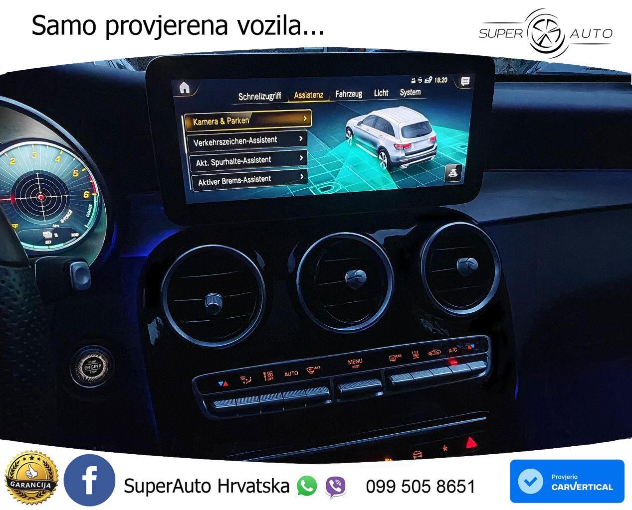 Mercedes GLC 300de (306 KS) 4MATIC 9G-TRONIC AMG ZRAČNI+ACC+GR SJED+KAM+PANO