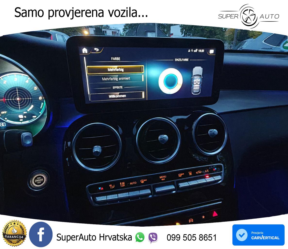 Mercedes GLC 300de (306 KS) 4MATIC 9G-TRONIC AMG ZRAČNI+ACC+GR SJED+KAM+PANO