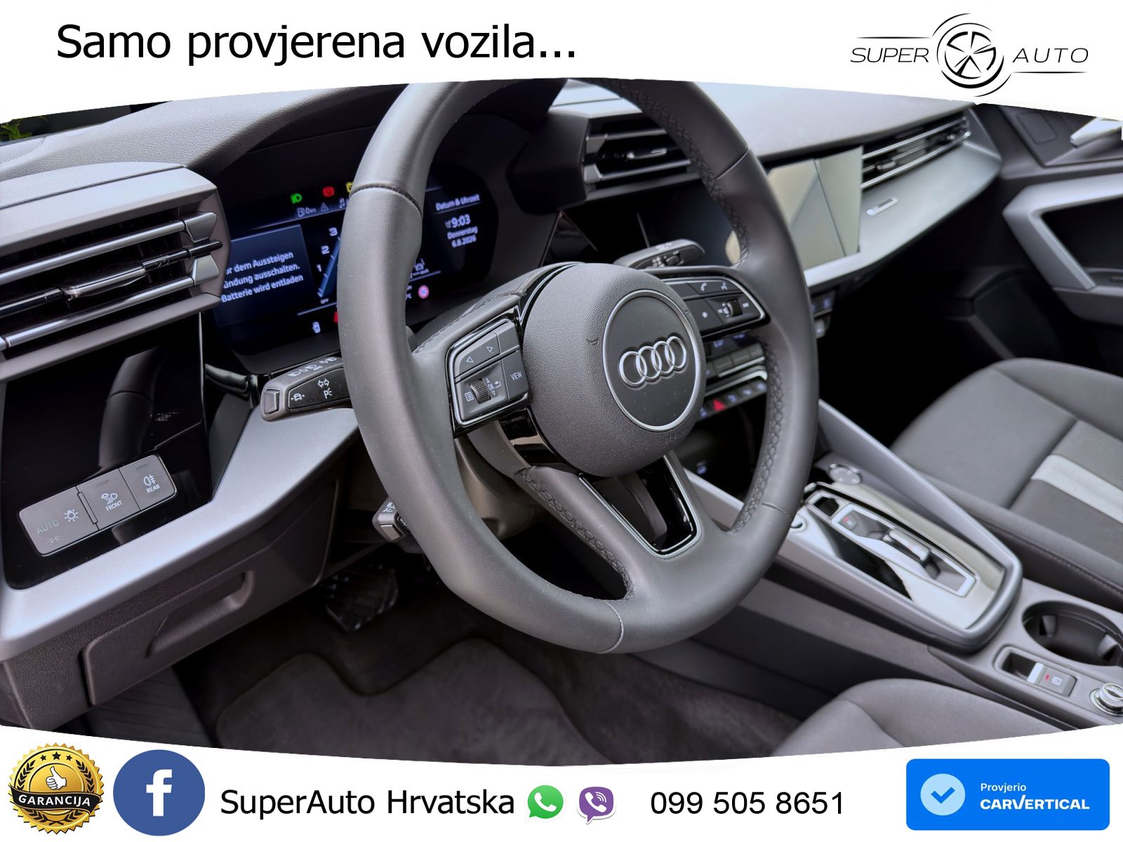 Audi A3 Limuzina 35 TFSI (150 KS) S tronic advanced LED+GR SJED+ACC