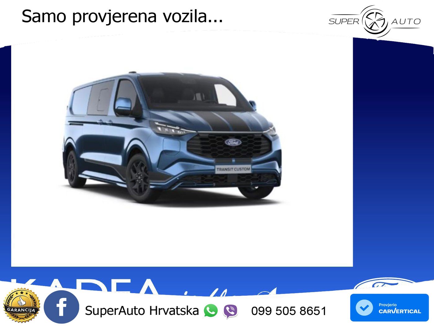 Ford Transit Custom DoKa Sport 320 L2 PHEV AHK*ACC*36 232 KS