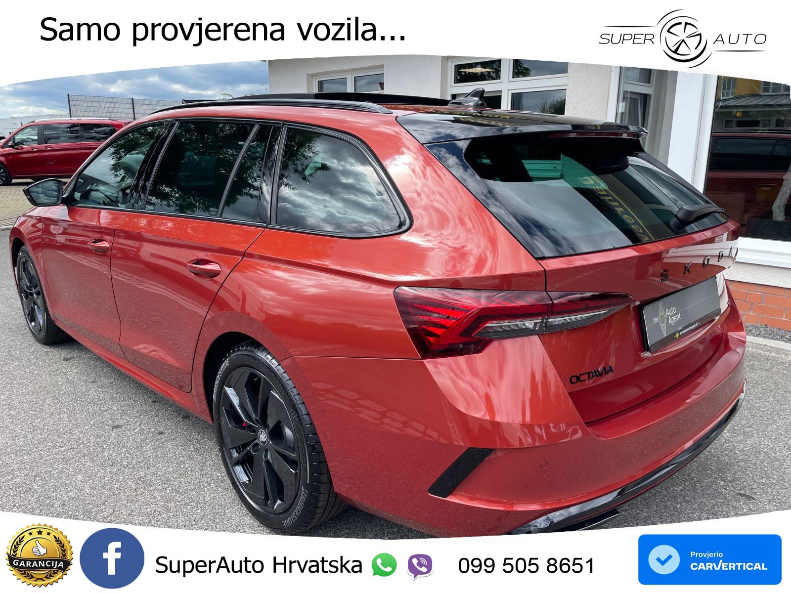 Škoda Octavia Combi RS 2.0 TSI (265 KS) DSG LED+GR SJED+ACC