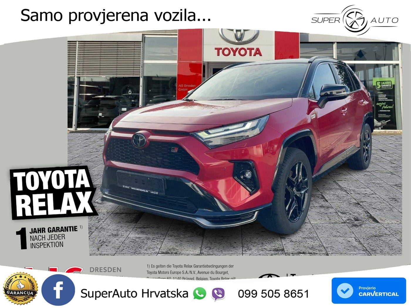 Toyota RAV4 2.5 (306 KS) Hybrid AWD-i eCVT GR Sport LED+GR SJED+ACC
