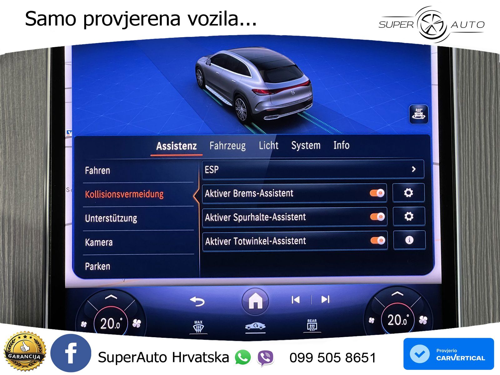Mercedes EQE SUV 350 98 kWh (292 KS) 4MATIC AMG ZRAČNI+ACC+GR SJED+360+PANO