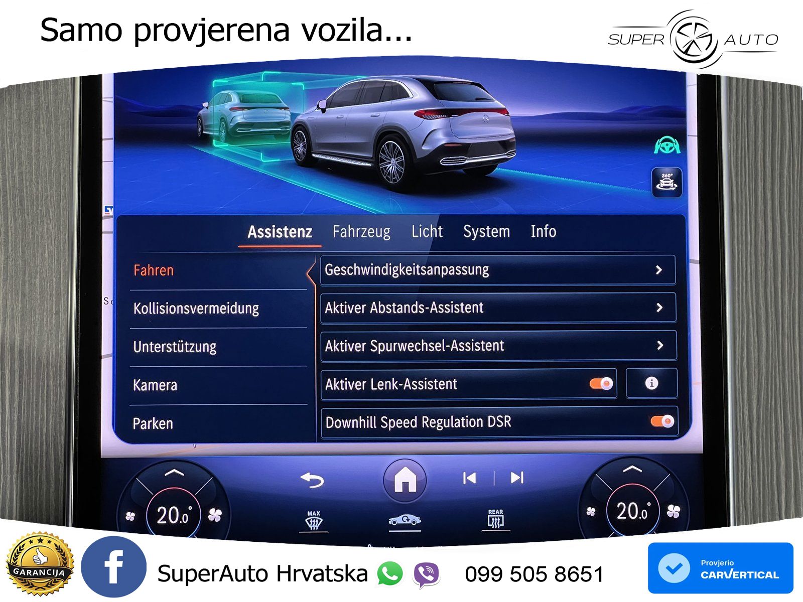 Mercedes EQE SUV 350 98 kWh (292 KS) 4MATIC AMG ZRAČNI+ACC+GR SJED+360+PANO