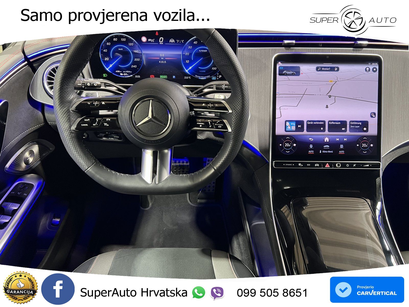 Mercedes EQE SUV 350 98 kWh (292 KS) 4MATIC AMG ZRAČNI+ACC+GR SJED+360+PANO