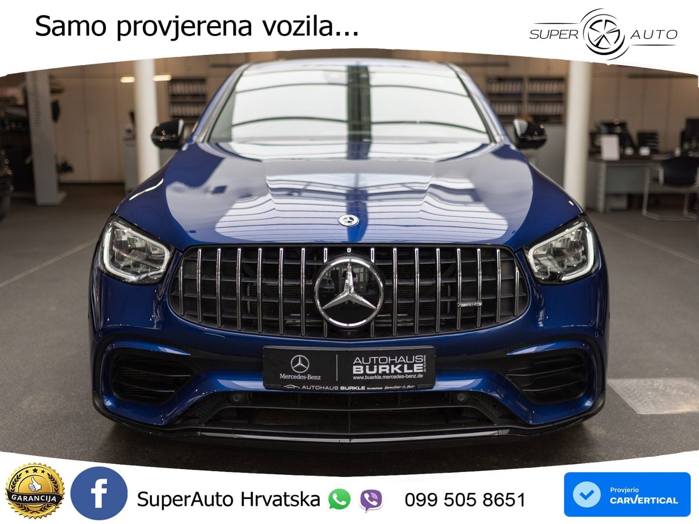 Mercedes GLC Coupe AMG 63 S V8 (510 KS) 4MATIC+ MCT ZRAČNI+ACC+GR SJED+360