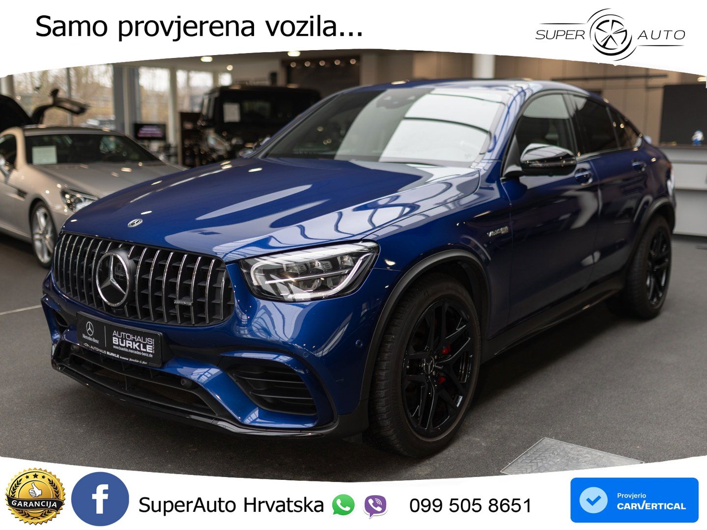 Mercedes GLC Coupe AMG 63 S V8 (510 KS) 4MATIC+ MCT ZRAČNI+ACC+GR SJED+360